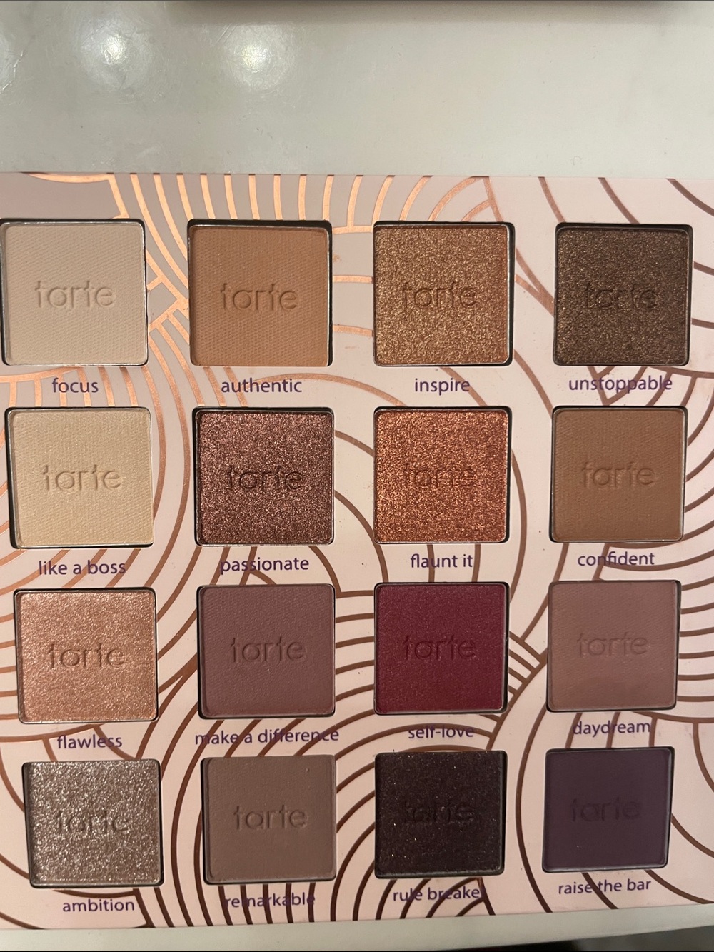 tarte Eyeshadow Palette - Neutral, Rose, Copper, Mauve & Plum Shades